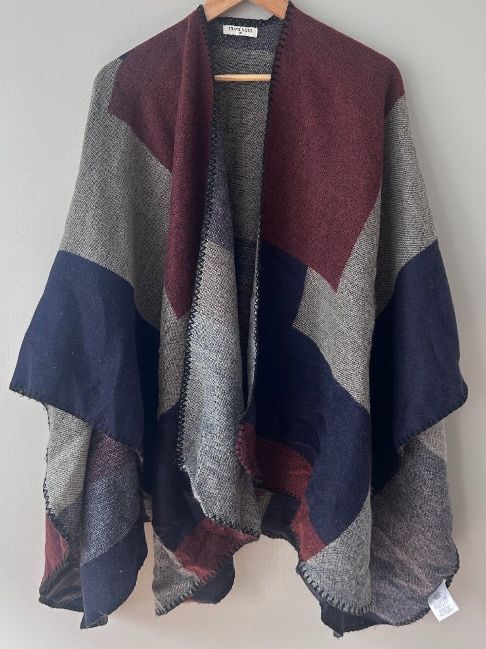 Brave Soul Boho Cardigan Wrap Poncho